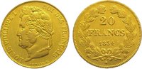 Frankreich 20 Francs Gold Louis Philipp 1830-1848.