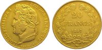 Frankreich 20 Francs Gold Louis Philipp 1830-1848.