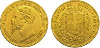 Italien-Sardinien 20 Lire Gold Vittorio Emanuele II. 1849-1878.
