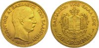 Griechenland 20 Drachmen Gold Georg I. 1863-1913.