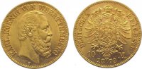 Württemberg 10 Mark Gold Karl 1864-1891.