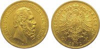 Württemberg 20 Mark Gold Karl 1864-1891.