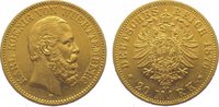 Württemberg 20 Mark Gold Karl 1864-1891.