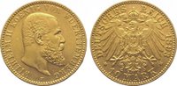 Württemberg 10 Mark Gold Wilhelm II. 1891-1918.