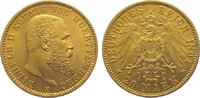 Württemberg 20 Mark Gold Wilhelm II. 1891-1918.
