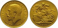 Großbritannien Sovereign Gold George V. 1910-1936.