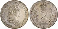 Guyana-Essequibo & Demerary 2 Guilders 1816 George III. 1760-1820. Prachtexemplar. Vorzüglich - Stem