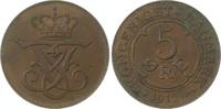 Dänemark 5 Öre 1 Frederik VIII. 1906-1912. -