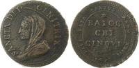 Italien-Kirchenstaat / Vatikan Cu 5 Baiocchi Pio VI. 1775-1799. -