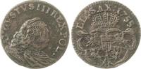 Polen Cu 3 Schilling August III. 1733-1766. -