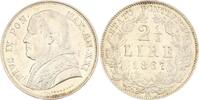 Italien-Kirchenstaat / Vatikan 2 1/2 Lire Pio IX. 1846-1878. -