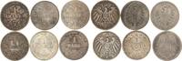 Kleinmünzen 6 zeitgenössische Fälschungen der Kaiserreichmark: -