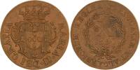 Portugal-Azoren Terceira. Cu 10 Reis Maria II. 1828-1833. -