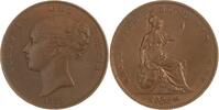 Großbritannien Cu Penny Victoria 1837-1901. -