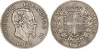 Italien-Königreich 5 Lire Vittorio Emanuele II. 1861-1878. -