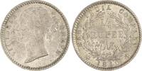 Indien / India 1/4 Rupee Victoria 1837-1901. -