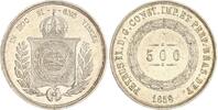 Brasilien 500 Reis Pedro II. 1831-1889. -