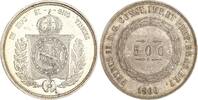 Brasilien 500 Reis Pedro II. 1831-1889. -