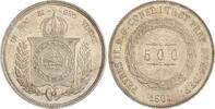 Brasilien 500 Reis Pedro II. 1831-1889. -