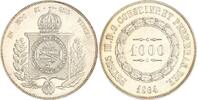 Brasilien 1000 Reis 1864 Pedro II. 1831-1889. Sehr schön - vorzüglich