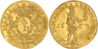 Bremen, Stadt Doppeldukat Gold 1667 TI Äußerst selten in dieser Erhaltung. Min. Gewellt, vorzüglich