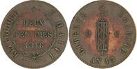 Haiti Cu 2 Centimes Republik 1825-1849. -