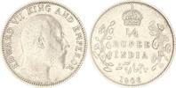 Indien / India 1/4 Rupee Edward VII. 1901-1910. -