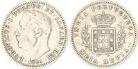 Portugal-Goa (Portugiesisch Indien) 1/2 Rupia Luis I. 1861-1889. -