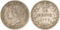 Kanada (Canada) 10 Cents Victoria 1837-1901. -