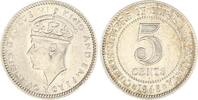 Malaysia-Malaya 5 Cents George VI. 1936-1952. -