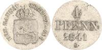 Braunschweig-Calenberg-Hannover 4 Pfennig Ernst August 1837-1851. -