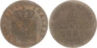 Brandenburg-Preußen Cu 4 Pfennig Friedrich Wilhelm III. 1797-1840. -