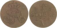 Brandenburg-Preußen Cu 1/4 Stüber 1 Friedrich II. 1740-1786. -