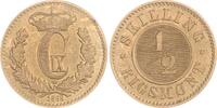 Dänemark Cu 1/2 Skilling 1868 Christian IX. 1863-1906. Vorzüglich