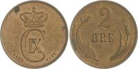 Dänemark Cu 2 Öre 1 Christian IX. 1863-1906. -