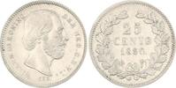 Niederlande-Königreich 25 Cents Wilhelm III. 1849-1890. -