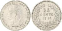 Niederlande-Königreich 25 Cents Wilhelmina 1890-1948. -