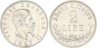 Italien-Königreich 2 Lire Vittorio Emanuele II. 1861-1878. -