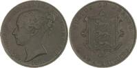Großbritannien-Jersey Cu 1/13 Shilling Victoria 1837-1901. -