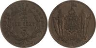 Malaysia-British North Borneo Cu Cent Victoria 1837-1901. -