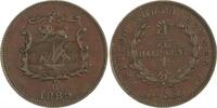 Malaysia-British North Borneo Cu 1/2 Cent Victoria 1837-1901. -