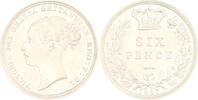 Großbritannien Sixpence Victoria 1837-1901. -