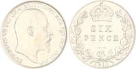 Großbritannien Sixpence Edward VII. 1901-1910. -