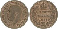 Großbritannien Cu Third Farthing George V. 1910-1936. -