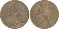 Großbritannien Cu Penny Victoria 1837-1901. -