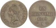 Frankreich Cu Centime Zweite Republik 1848-1852. -