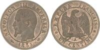 Cu Centime 1855  A Frankreich Napoleon III. 1852-1870. Vorzüglich - Stempelglanz