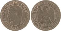 Frankreich Cu 2 Centimes Napoleon III. 1852-1870. -