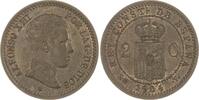 Spanien-Königreich Cu 2 Centimos Alfons XIII. 1886-1931. -