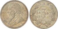 Südafrika 3 Pence Südafrikanische Republik. -